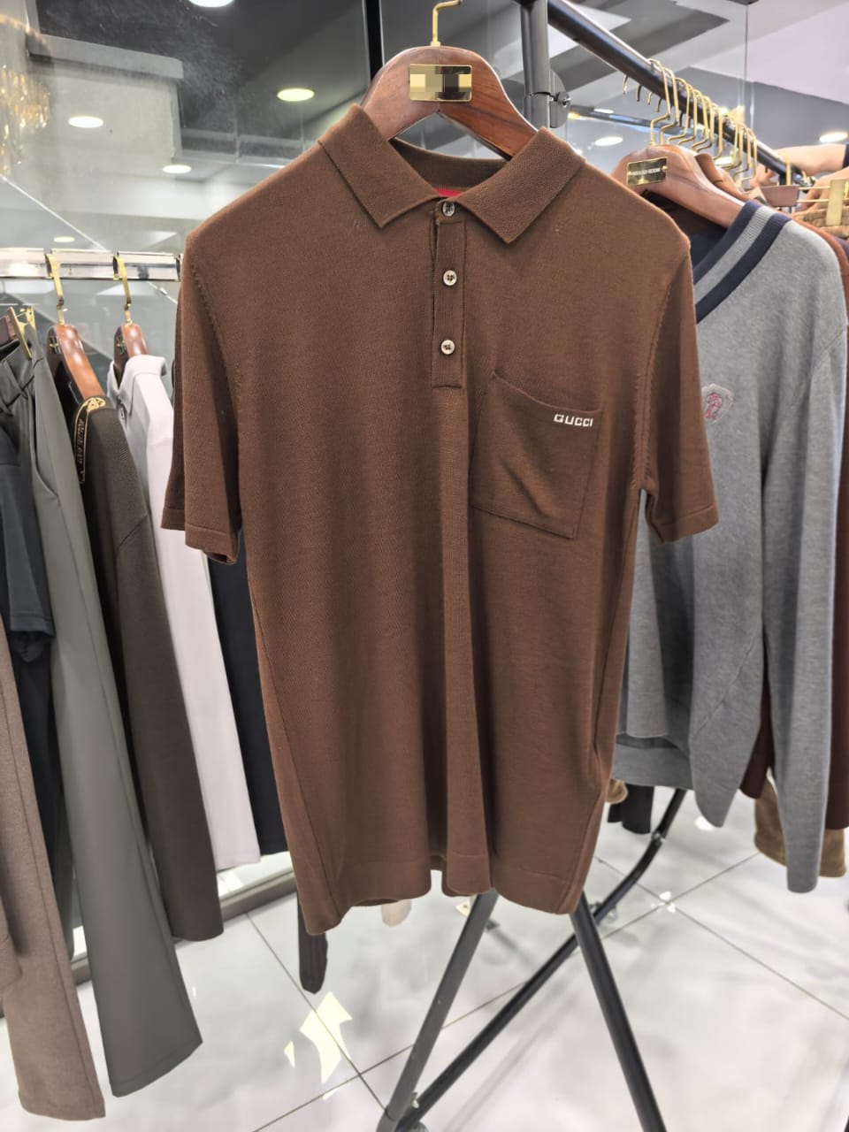 Gucci 1:1 Grade Knitwear Polo