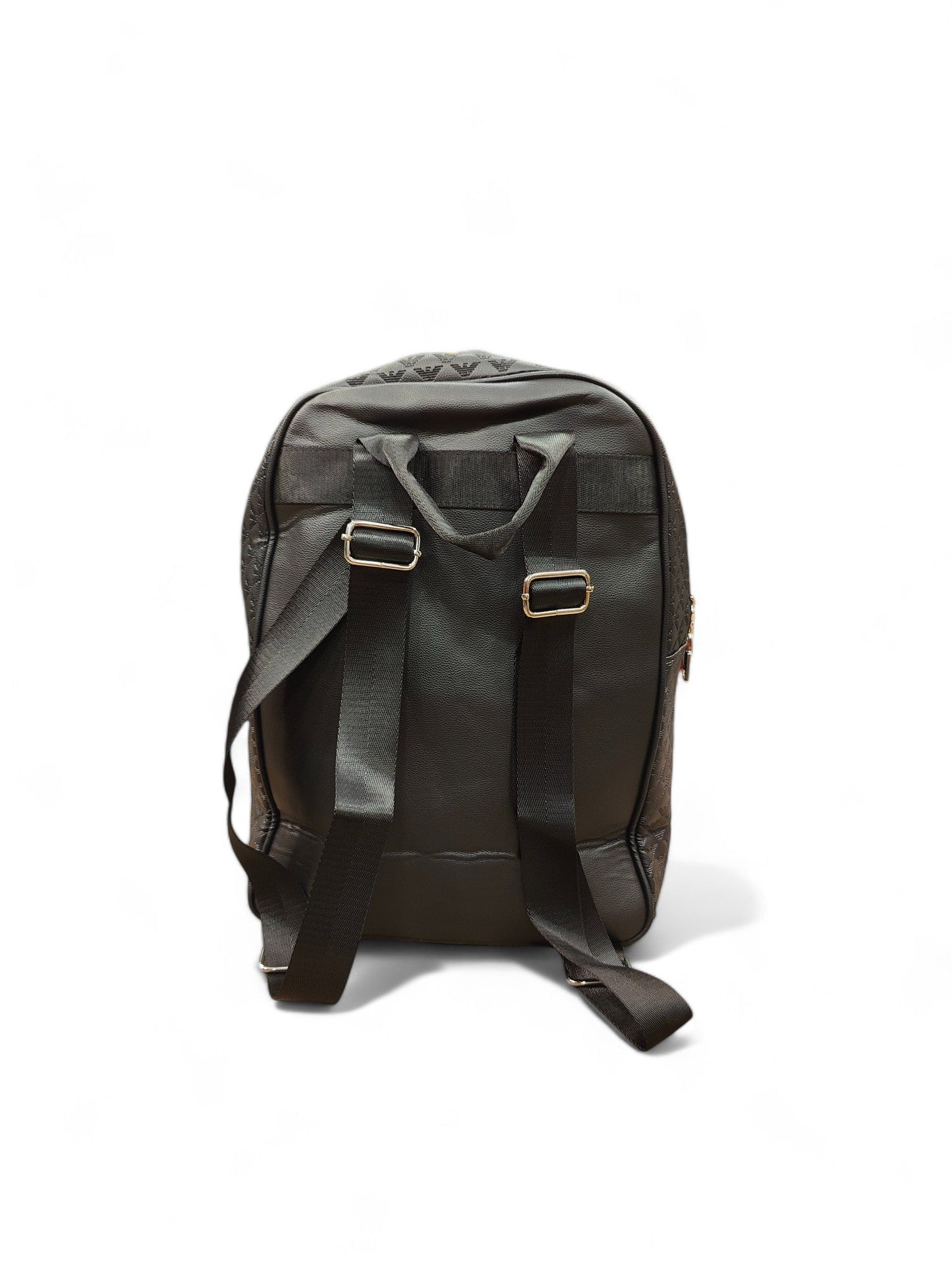 Versace - Black Leather Backpack