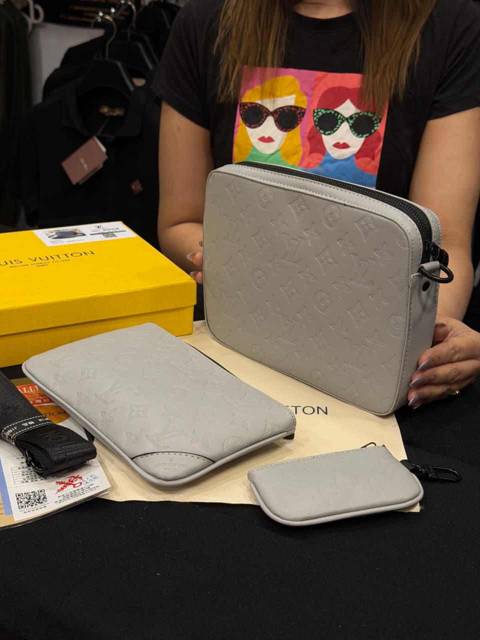 Louis Vuitton Trio Detachable Bag