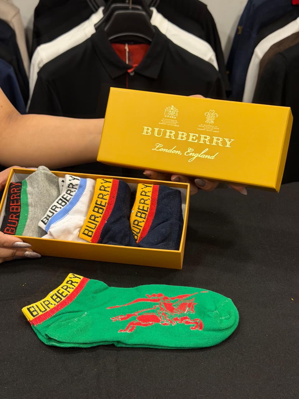 Burberry Pack of 5 Socks Box