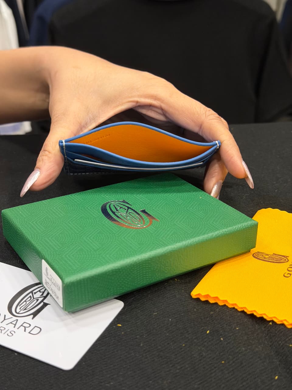 Goyard Card Holder - Sea Blue