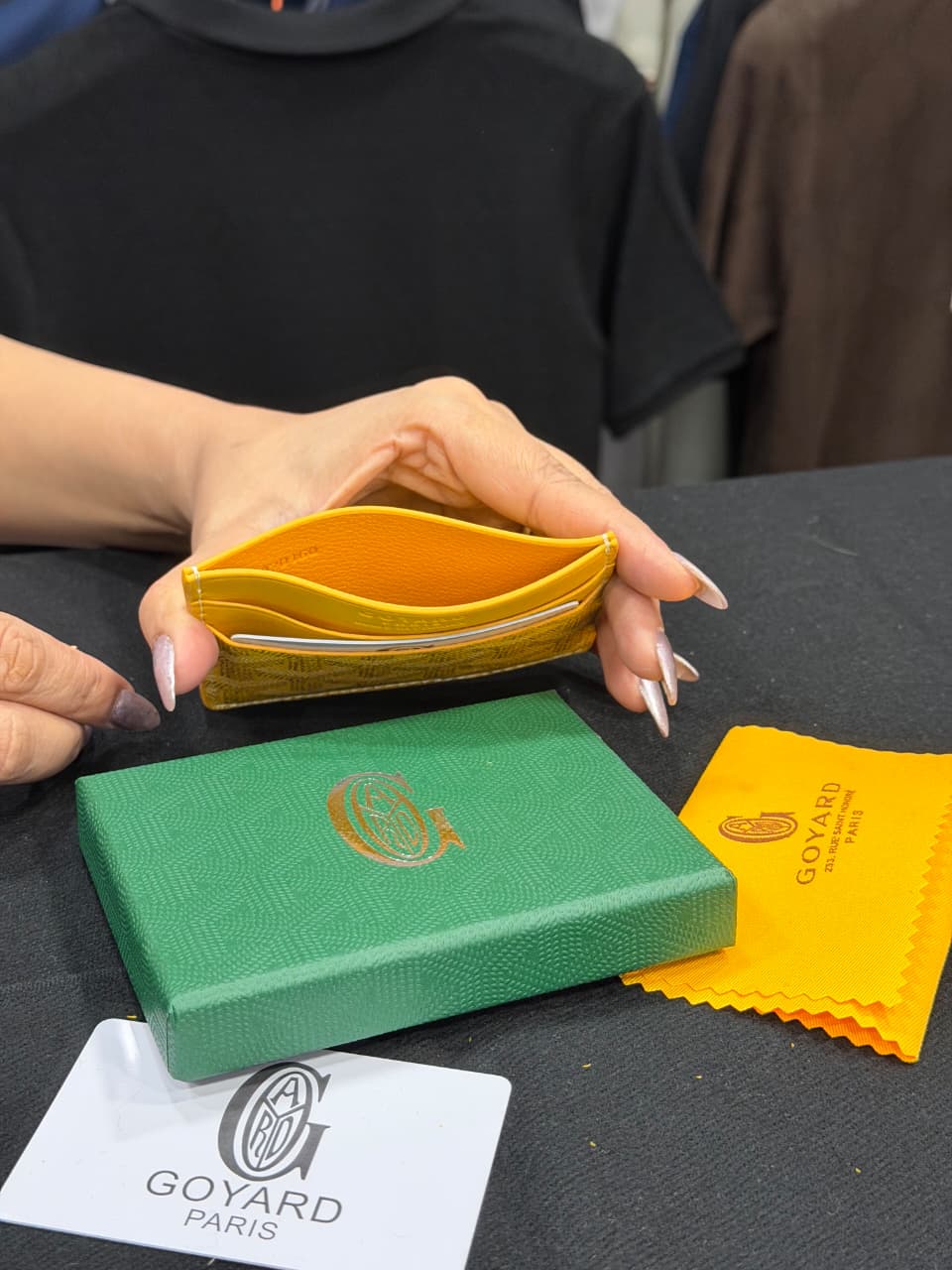 Goyard Card Holder - Yellow