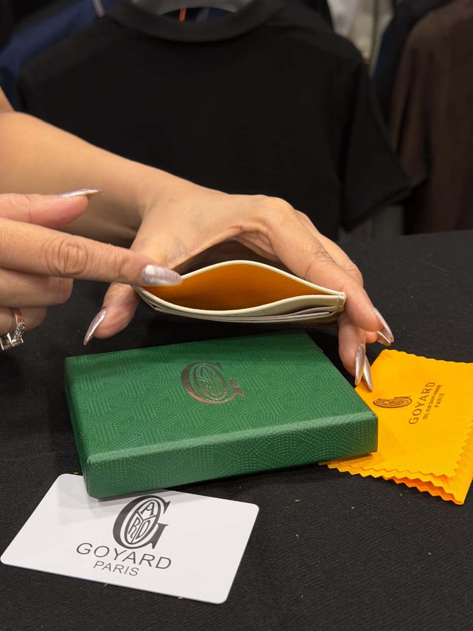 Goyard Card Holder - Apricot
