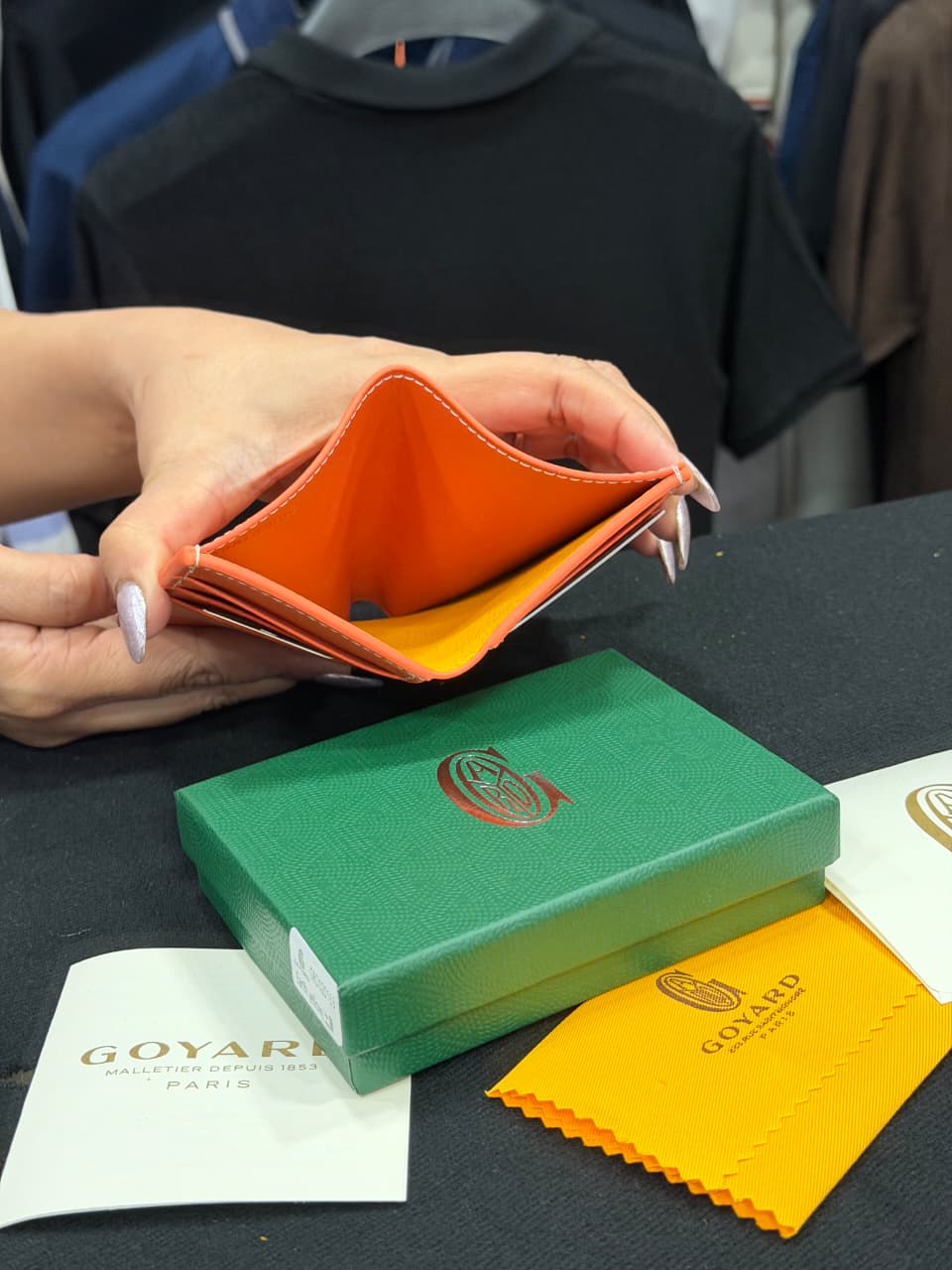 Goyard Card Wallet - Orange
