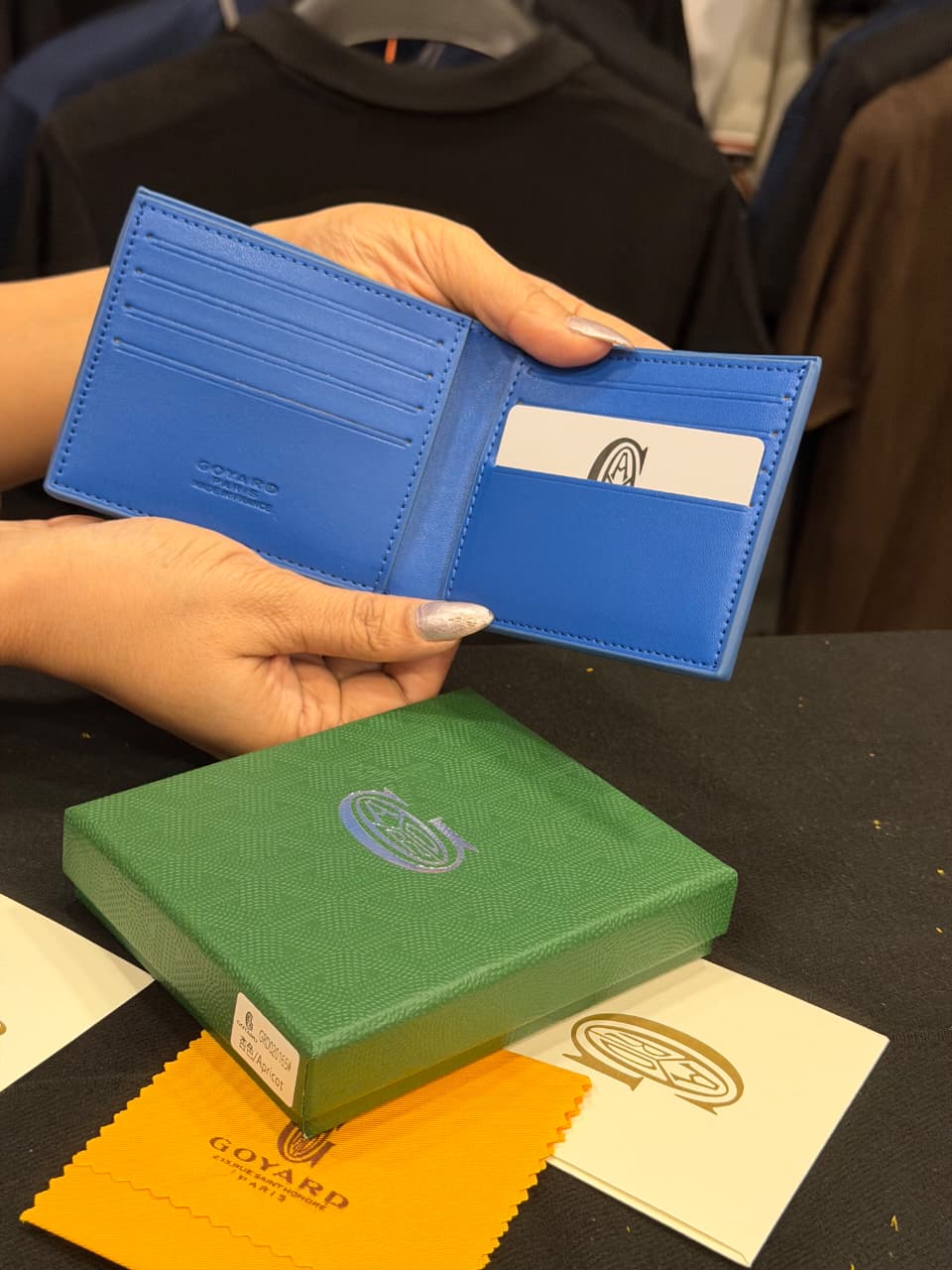 Goyard Short Wallet - Sea Blue