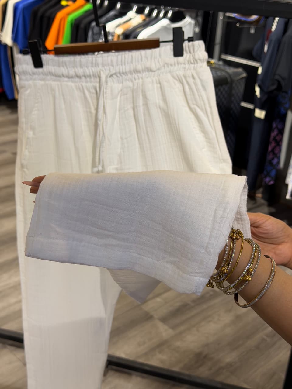 Zara Cotton Linen Trouser