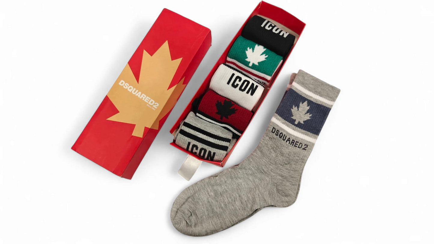 Dsquared2 Scented Crew Socks- Pack of 6 - Original Made In Turkey