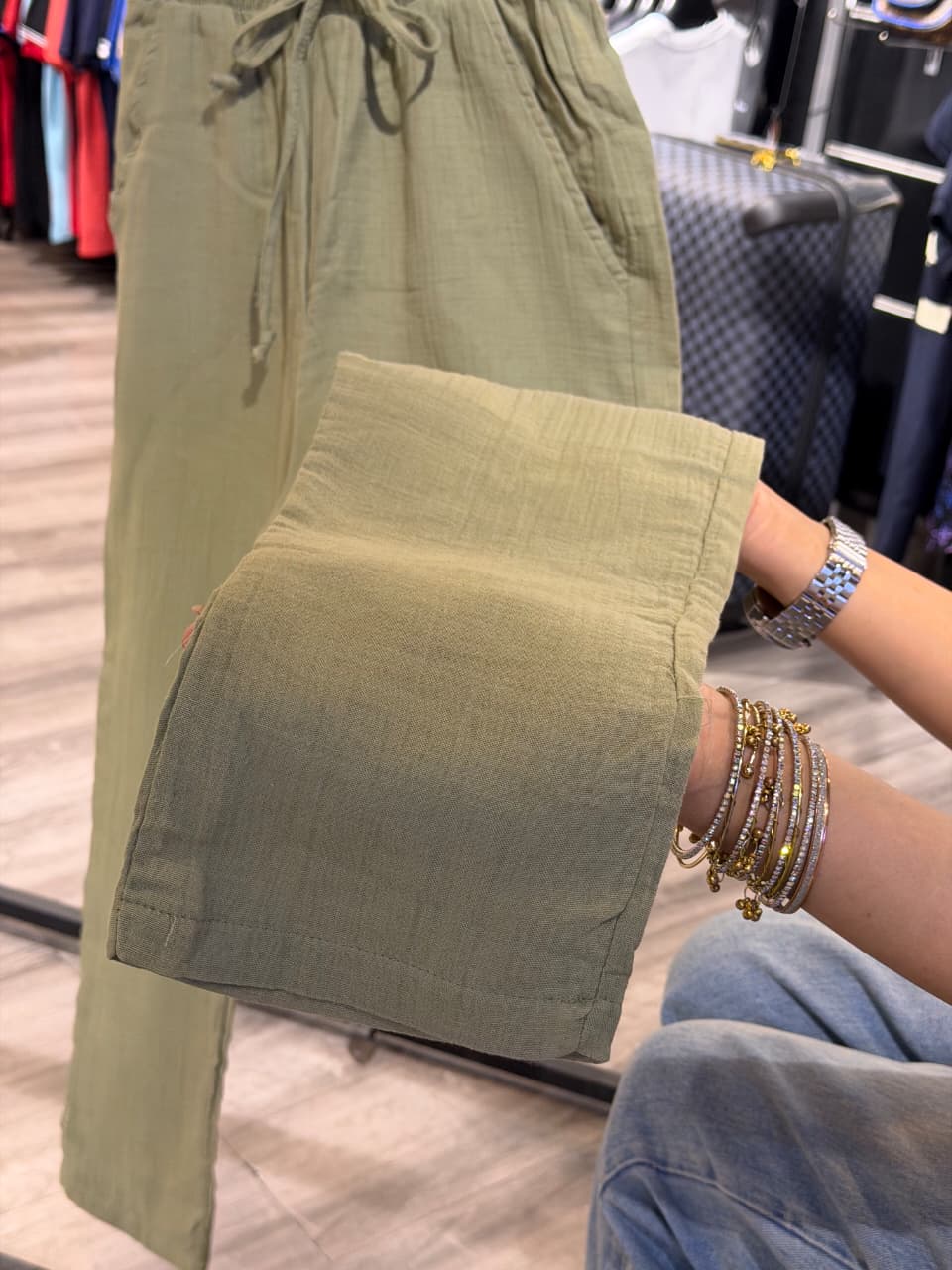Zara Cotton Linen Trouser