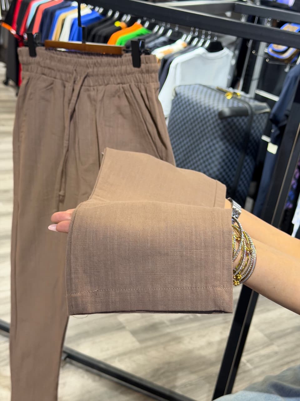 Zara Cotton Linen Trouser