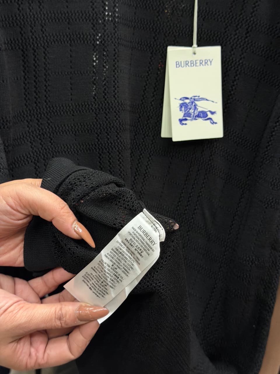 Burberry Wave Knit 1:1 Super Premium Grade Tshirt
