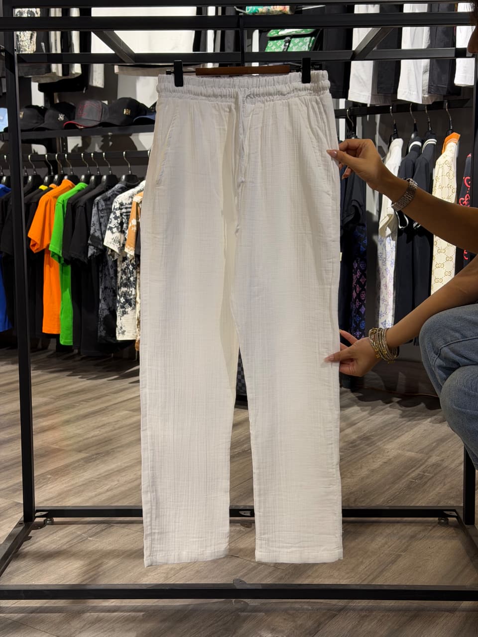 Zara Cotton Linen Trouser