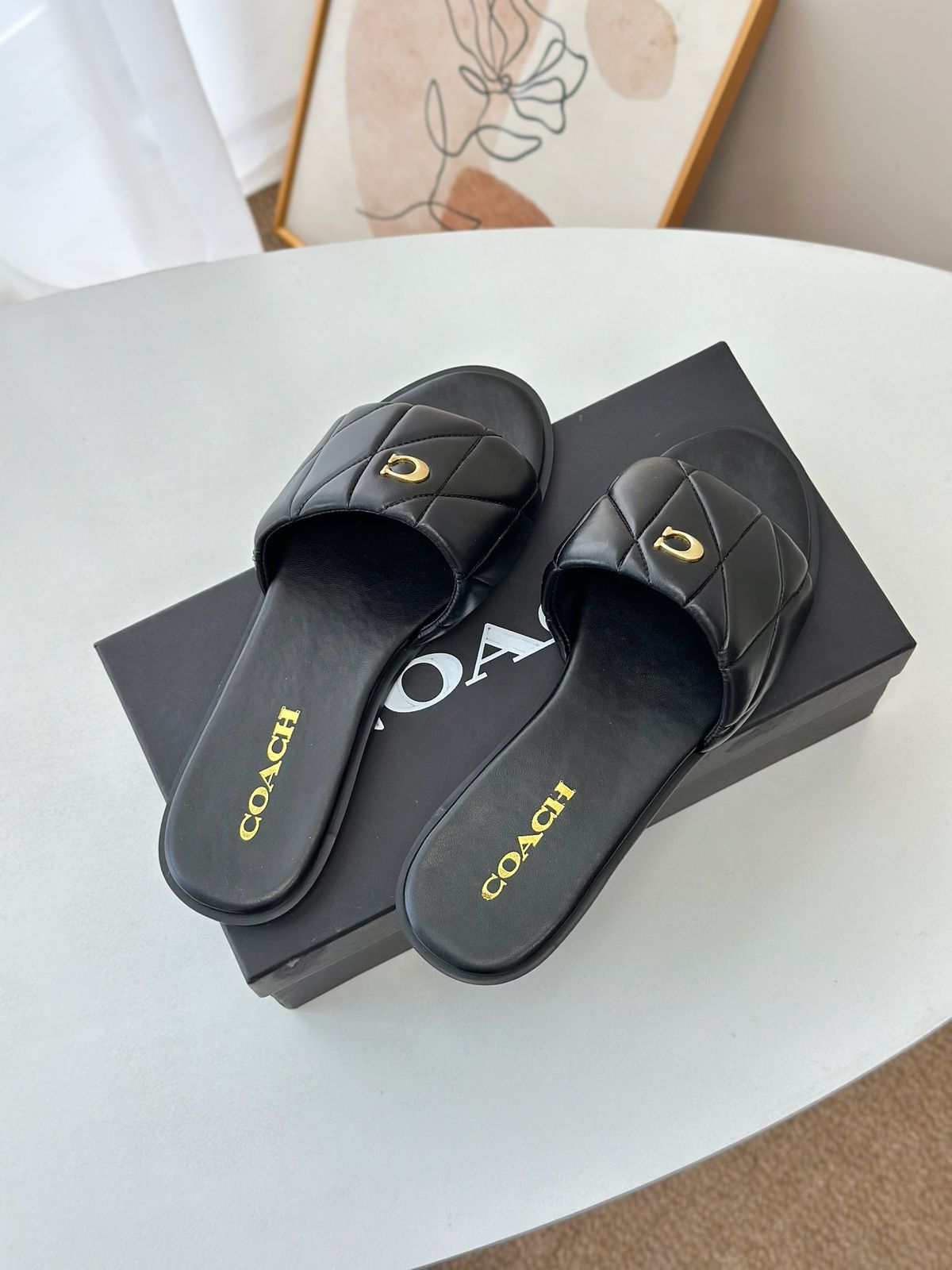 COACH FLATS SLIDES