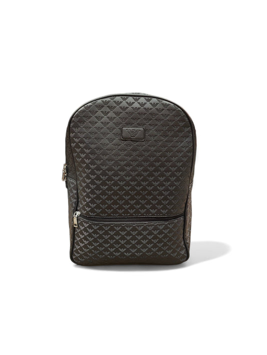 Versace - Black Leather Backpack