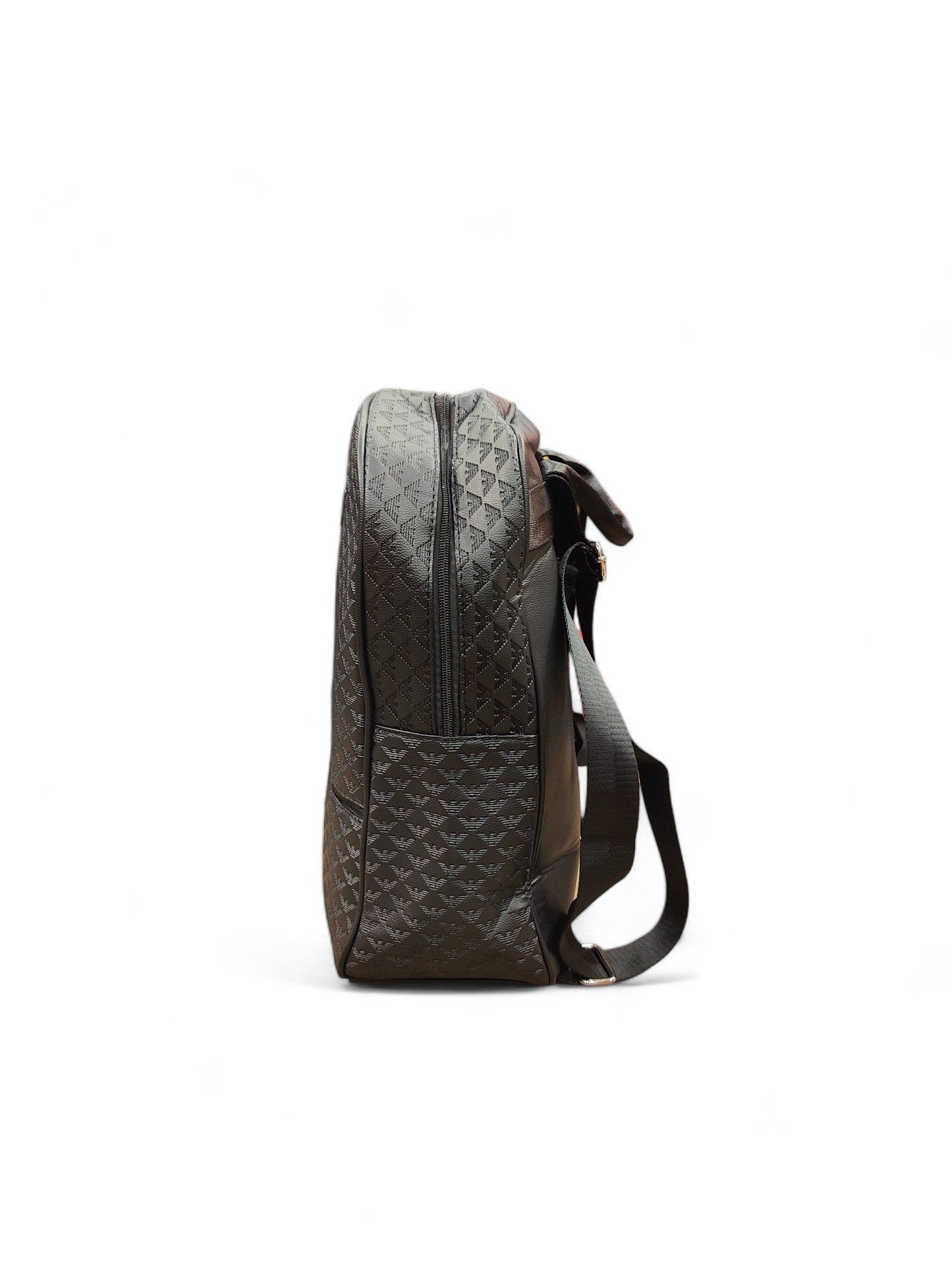 Versace - Black Leather Backpack