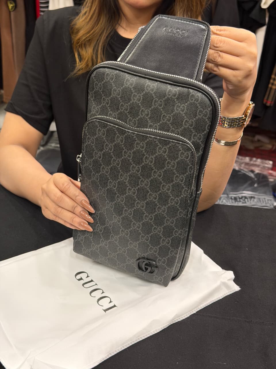 Gucci Cross Cross Body Bag