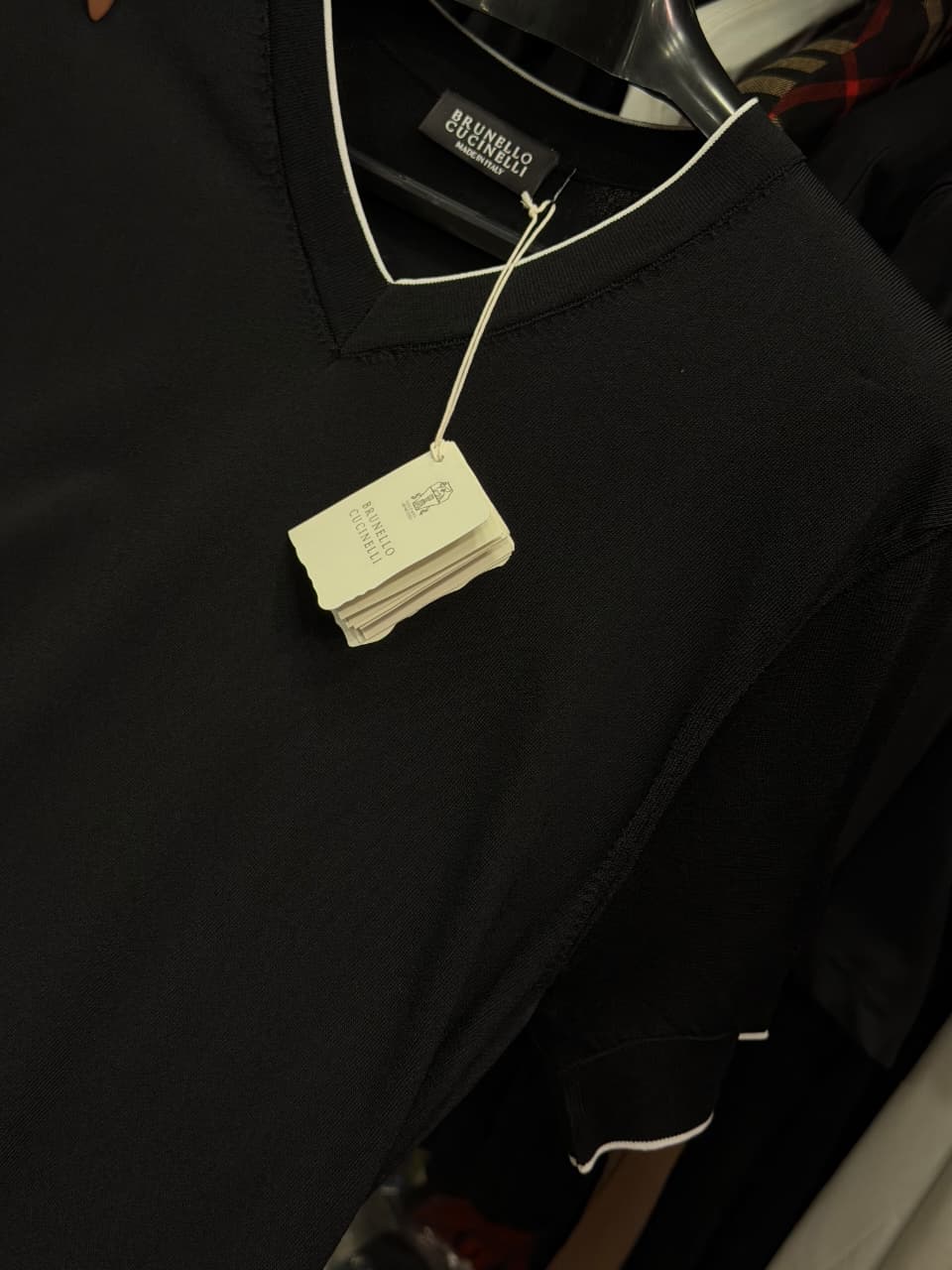 Brunello Cucinelli 1:1 Grade Premium Knitwear V-neck T-shirt
