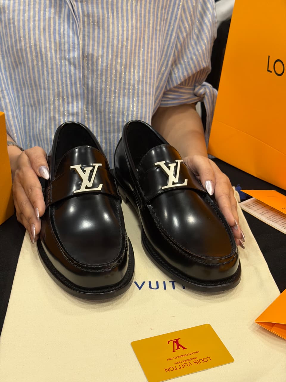 Louis Vuitton 1:1 Grade Leather Major Loafer Shoe