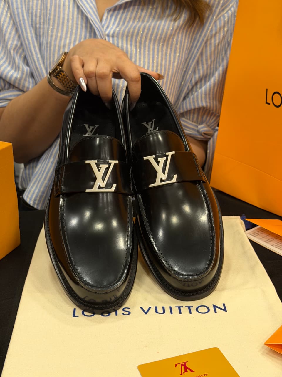 Louis Vuitton 1:1 Grade Leather Major Loafer Shoe