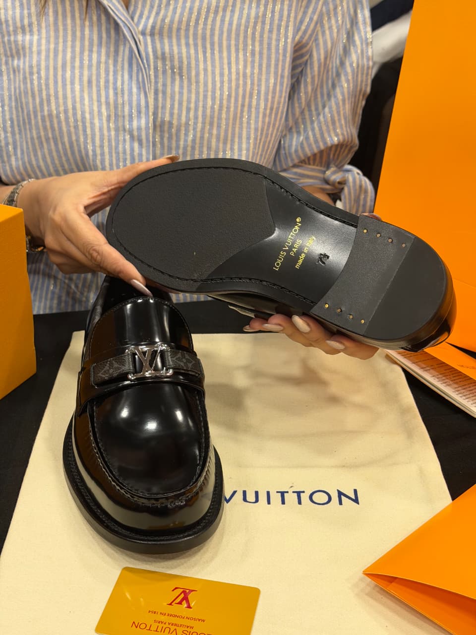 Louis Vuitton 1:1 Grade Leather Major Loafer Shoe