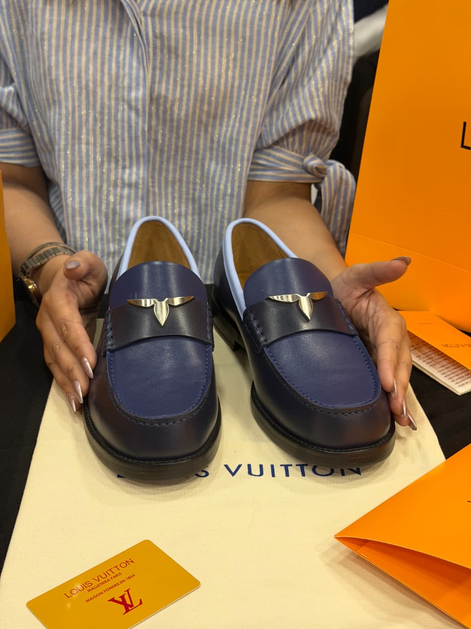 Louis Vuitton 1:1 Grade Leather Oxford Loafer Shoe