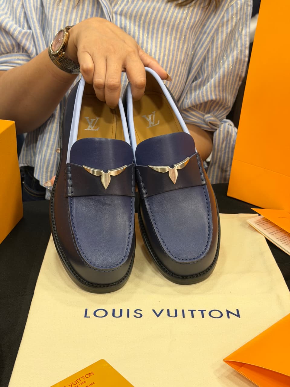 Louis Vuitton 1:1 Grade Leather Oxford Loafer Shoe