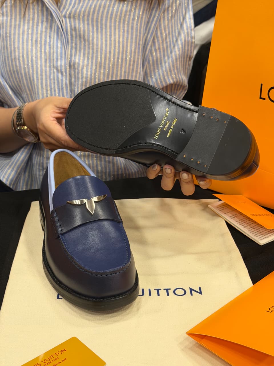 Louis Vuitton 1:1 Grade Leather Oxford Loafer Shoe