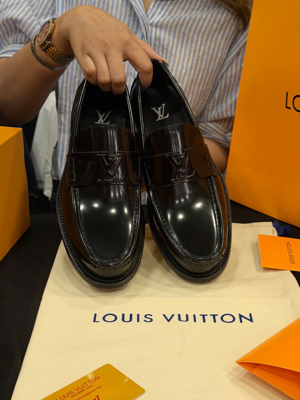 Louis Vuitton 1:1 Grade Leather Major Loafer Shoe