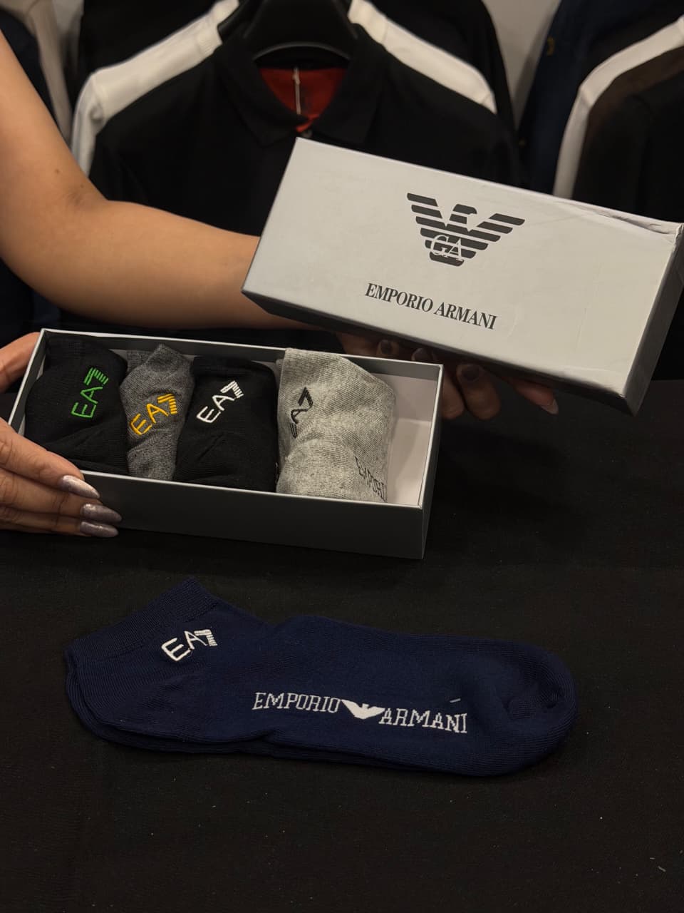 Armani Pack of 5 Socks Box