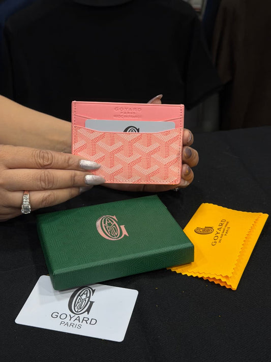 Goyard Card Holder - Pink