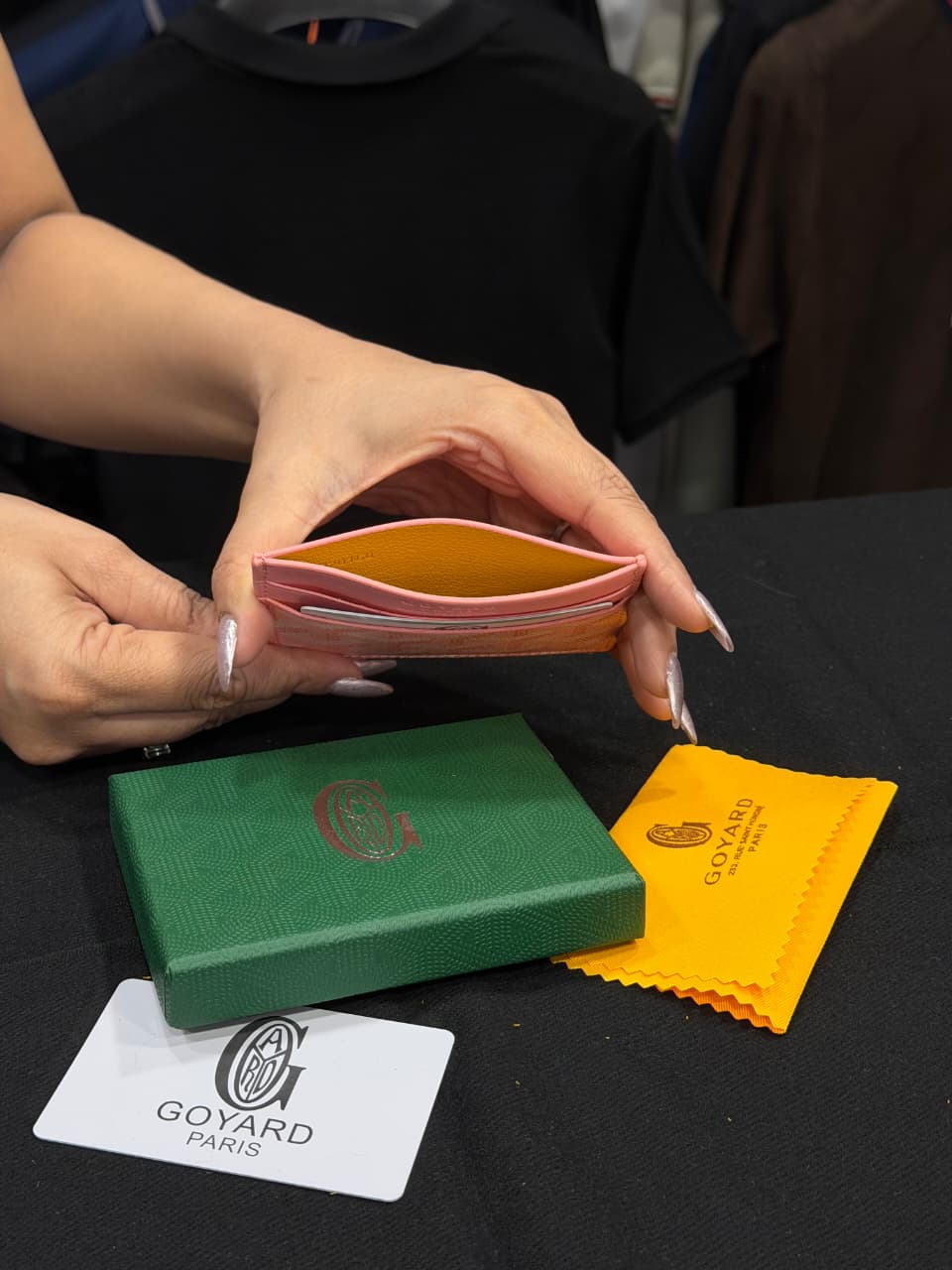 Goyard Card Holder - Pink