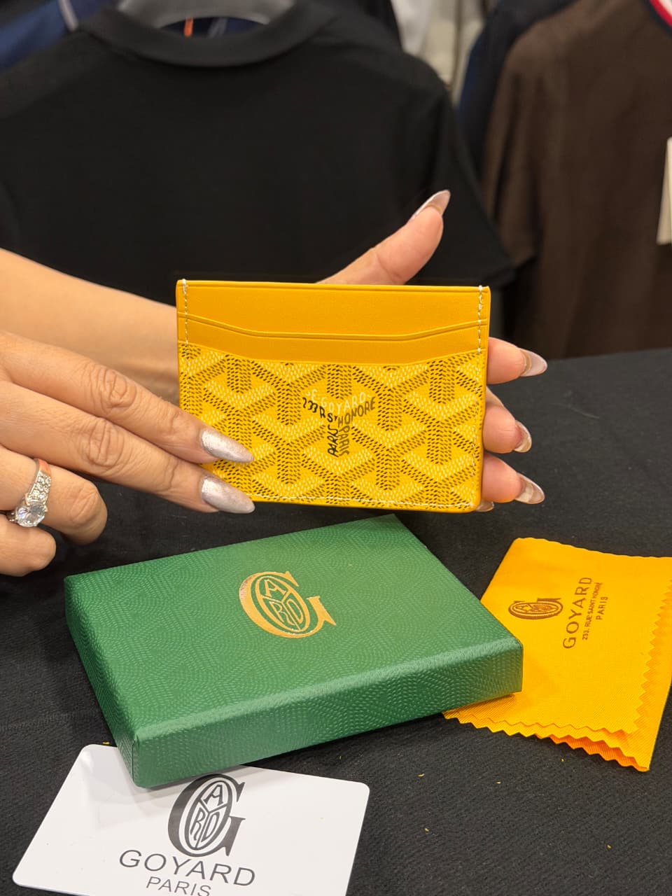 Goyard Card Holder - Yellow