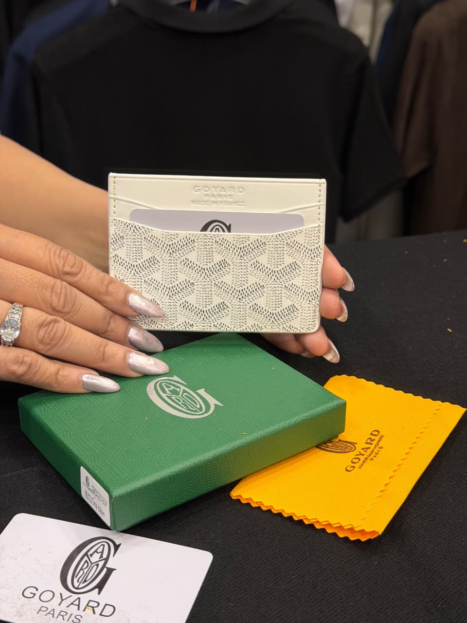 Goyard Card Holder - White