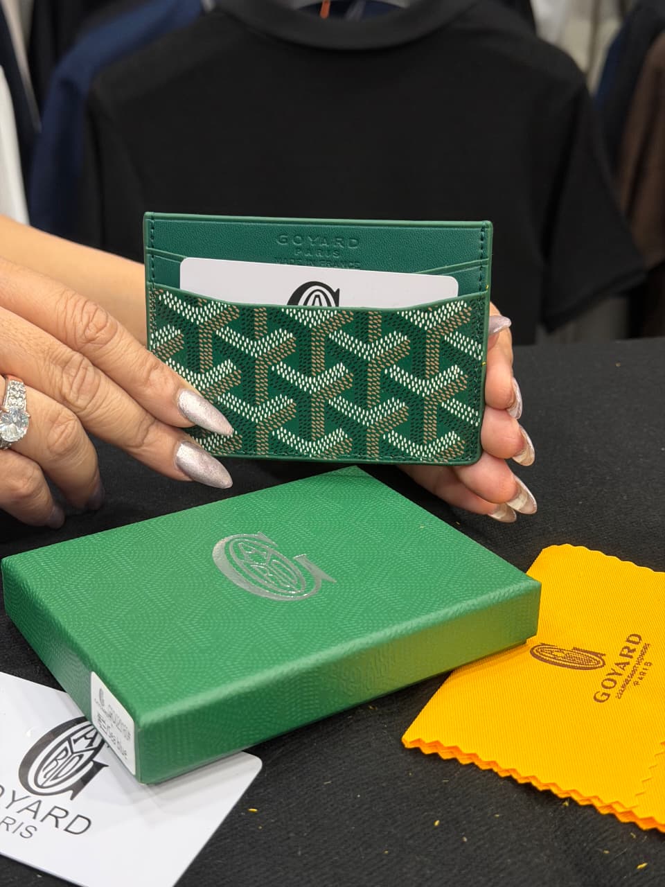 Goyard Card Holder - Green