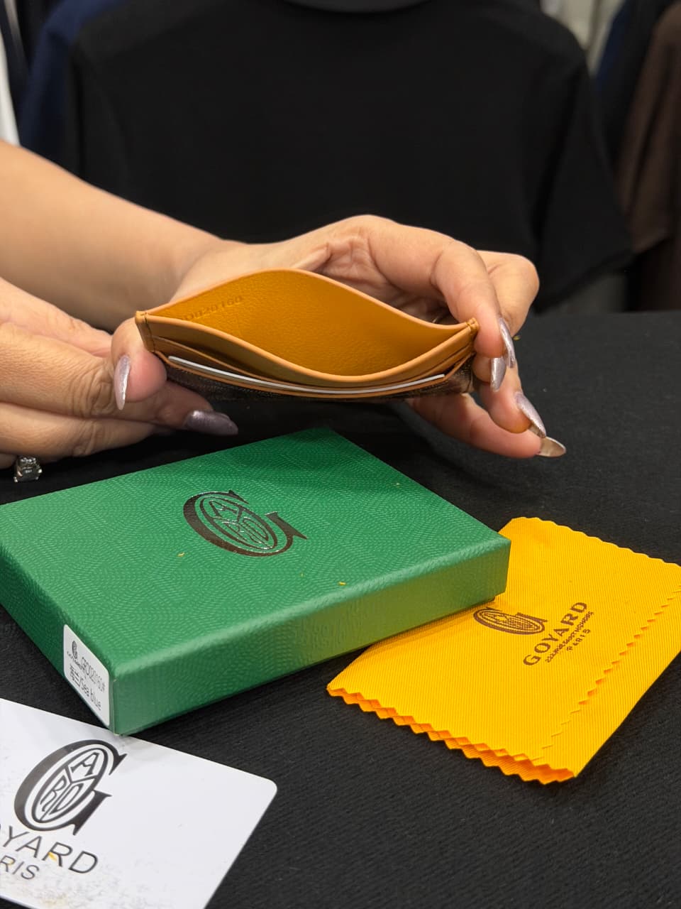 Goyard Card Holder - Earth Yellow