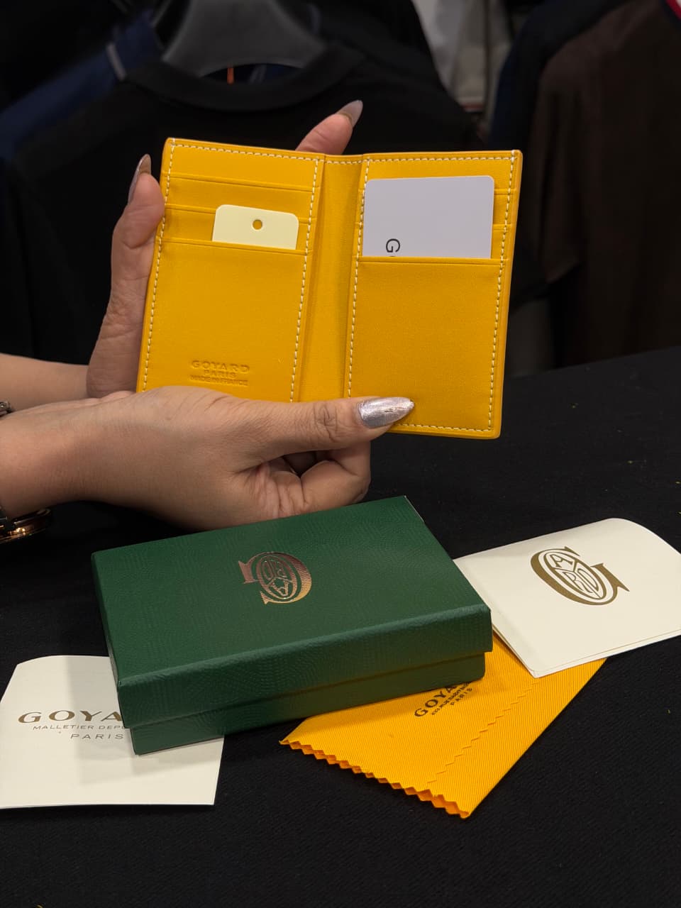 Goyard Card Wallet - Yellow
