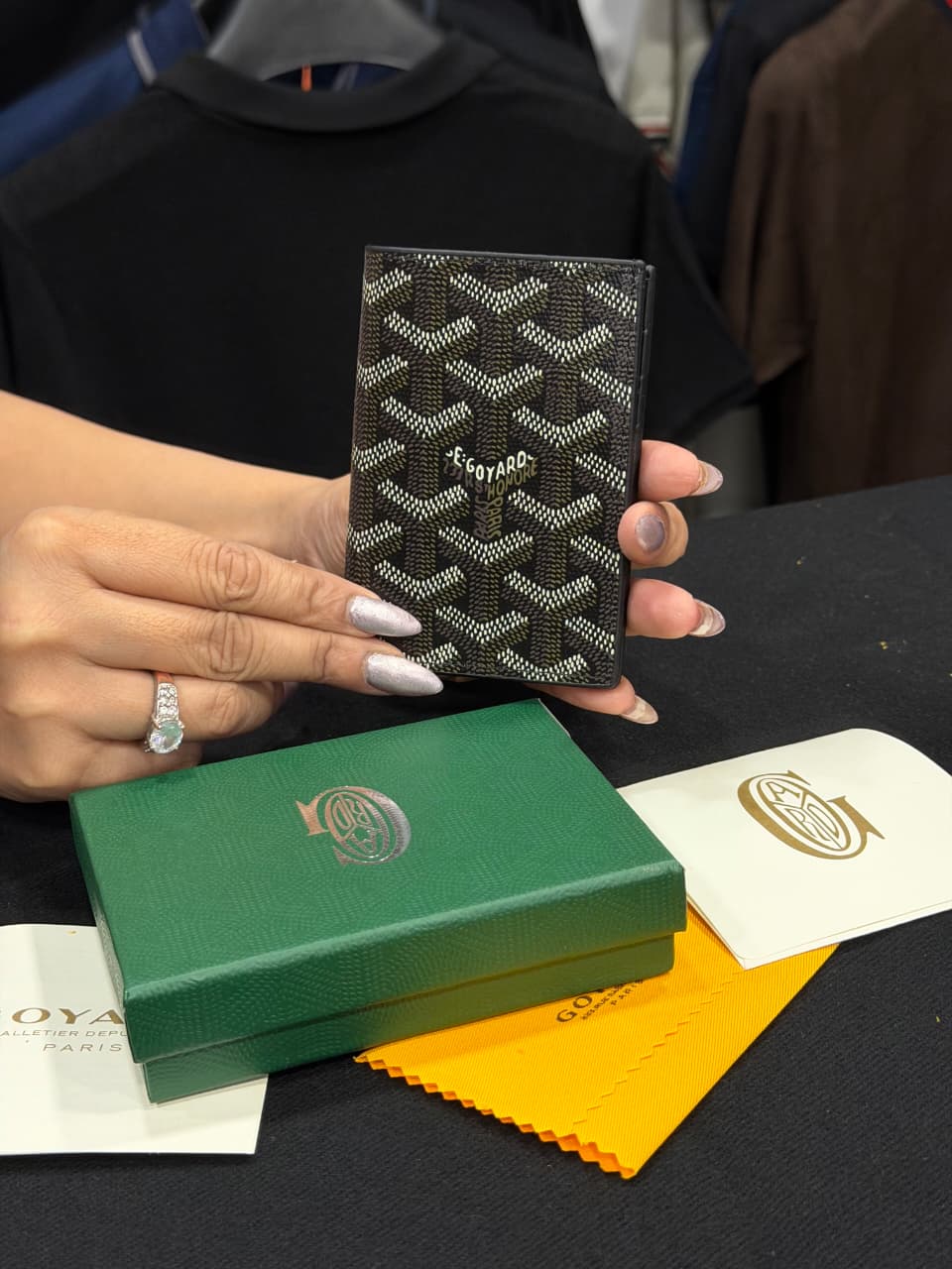 Goyard Card Wallet - Black