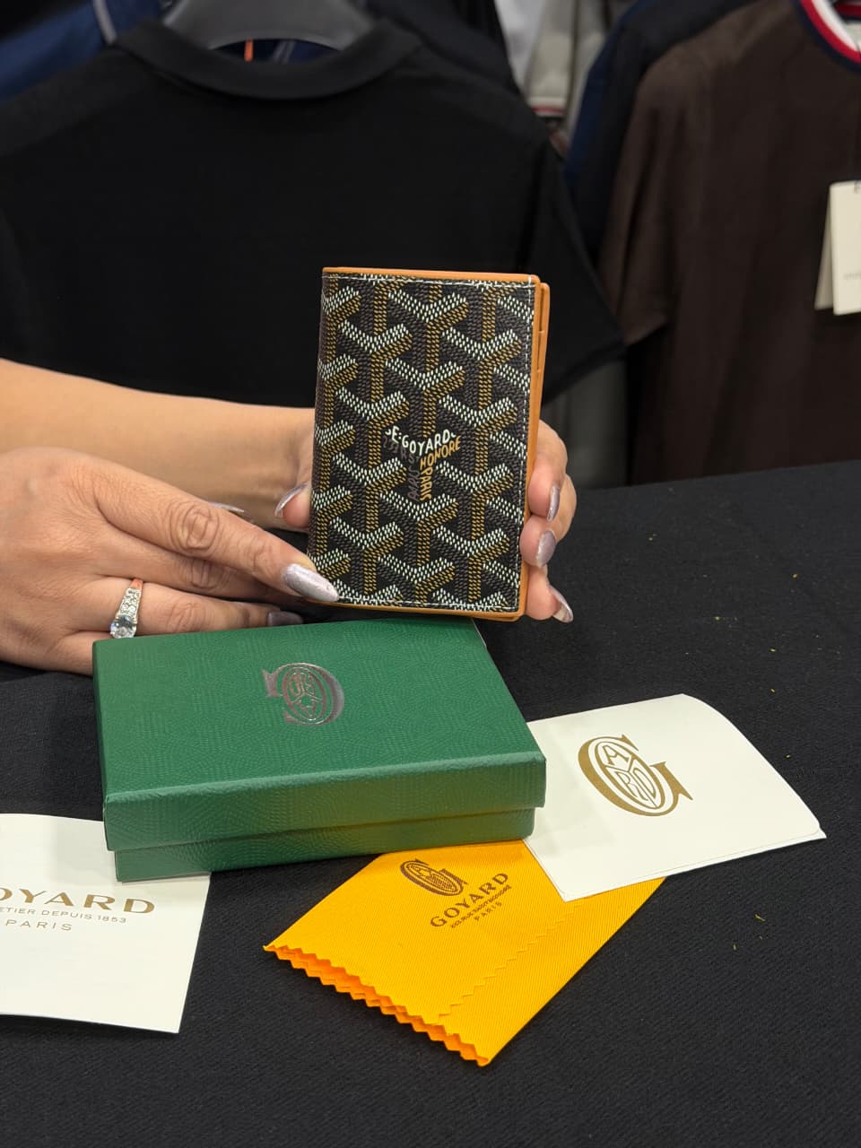 Goyard Card Wallet - Earth Yellow