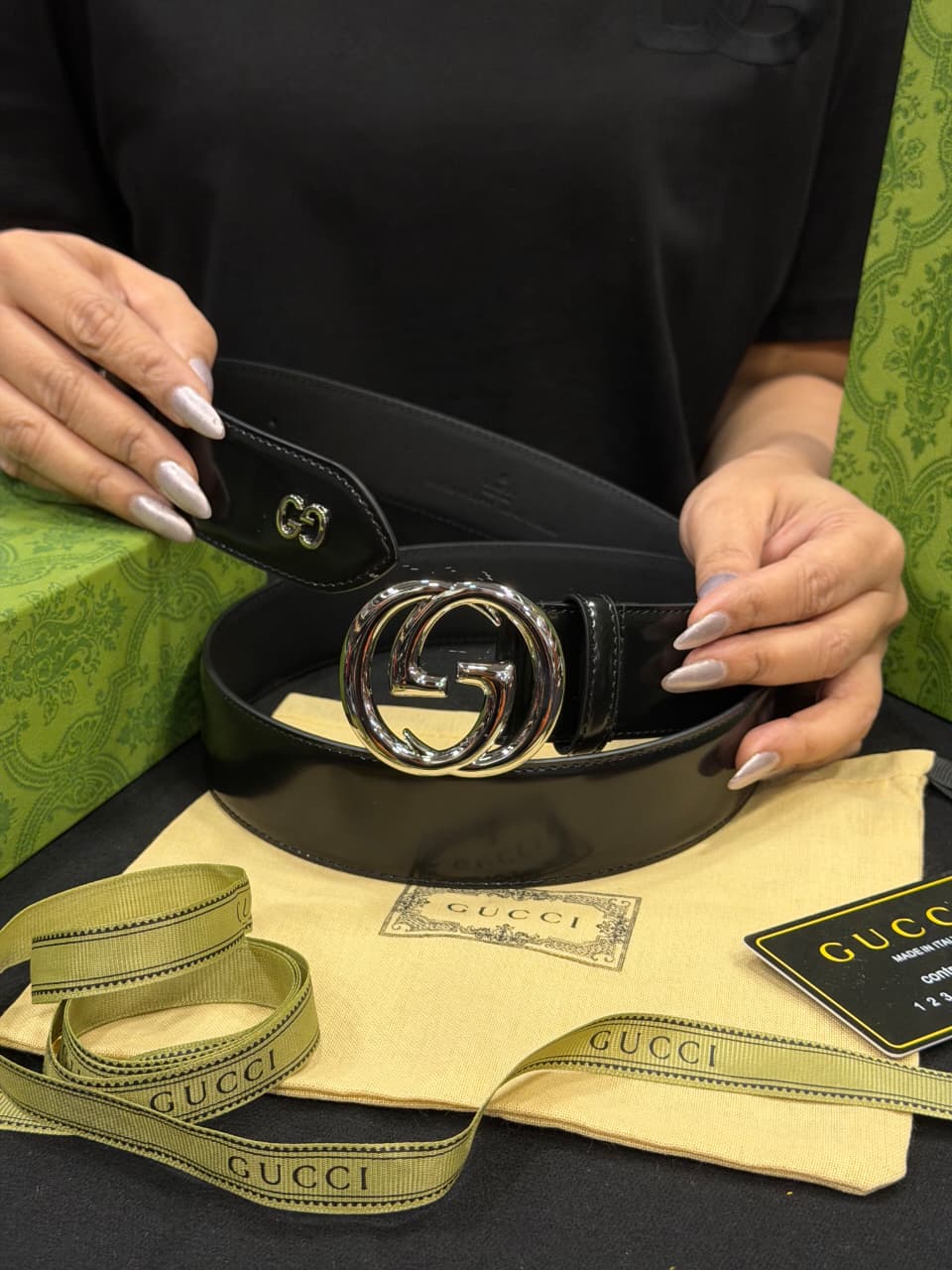 Gucci 1:1 Grade Genuine Leather Belt with Full Packaging