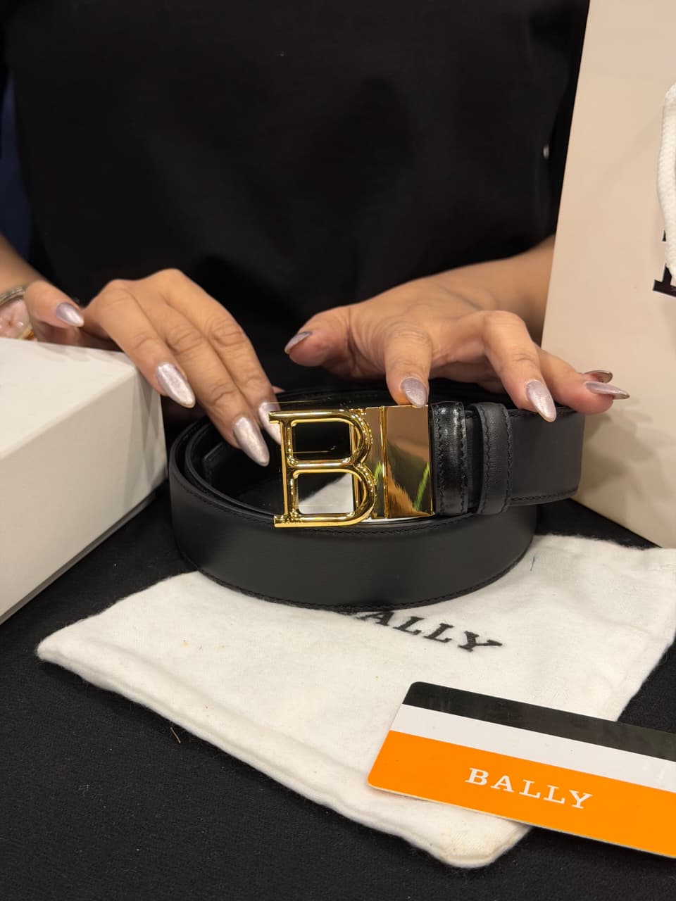 Bally 1:1 Grade Genuine Leather Belt with Full Packaging