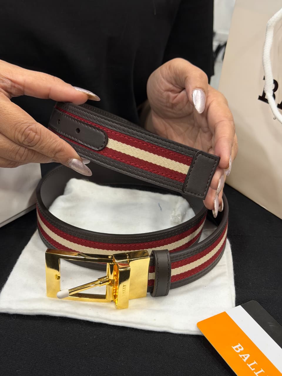 Bally 1:1 Grade Genuine Leather Belt with Full Packaging
