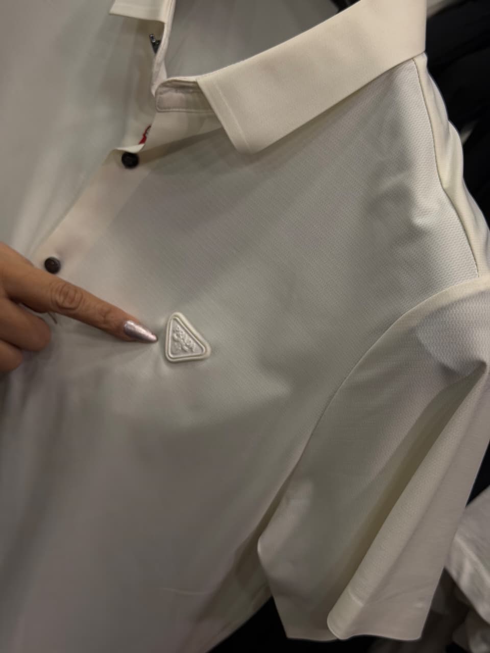 Prada Stretchable Dri Fit Button Half Sleeve Shirt