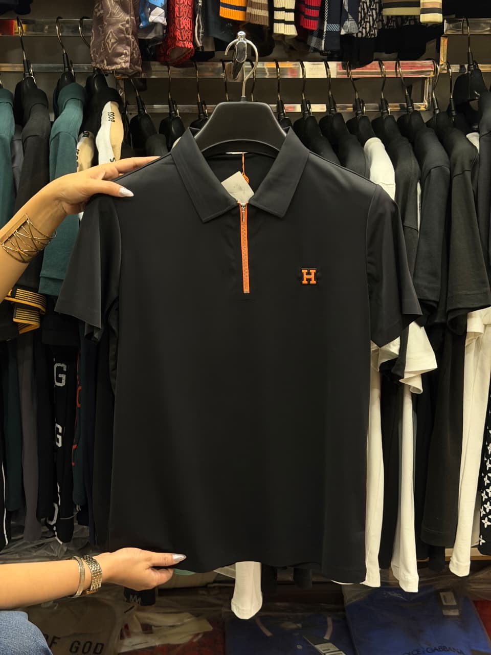 Hermes Stretchable Dri Fit Polo