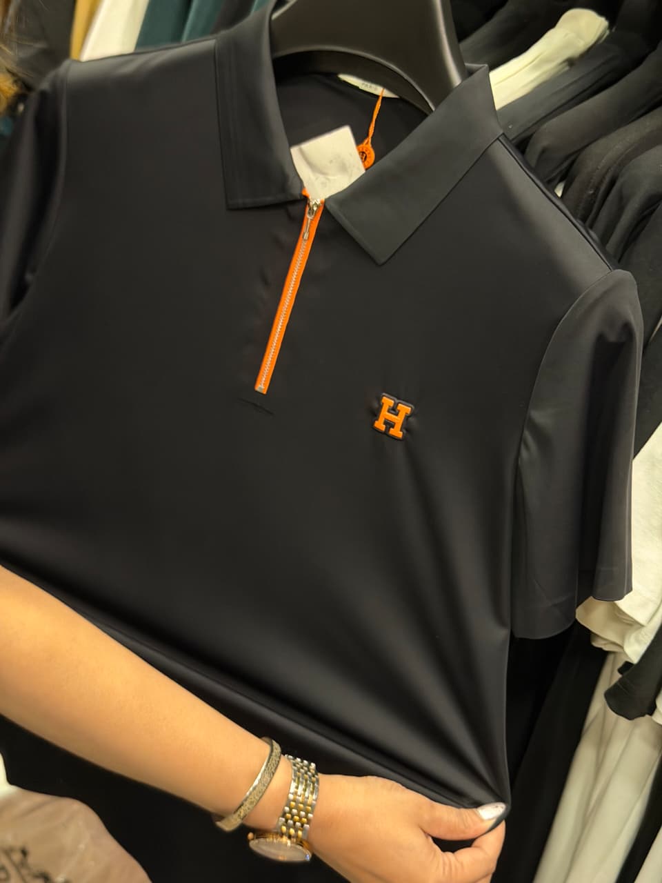 Hermes Stretchable Dri Fit Polo