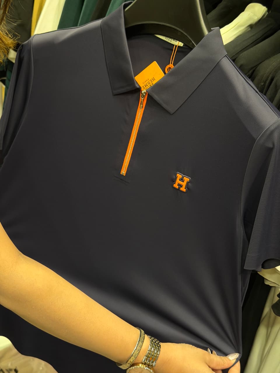 Hermes Stretchable Dri Fit Polo