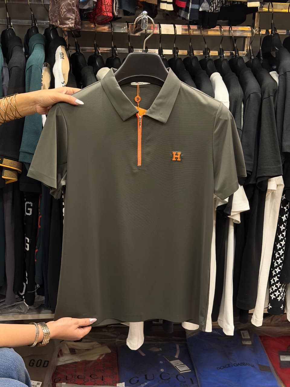Hermes Stretchable Dri Fit Polo