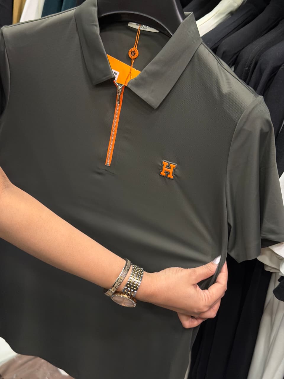 Hermes Stretchable Dri Fit Polo