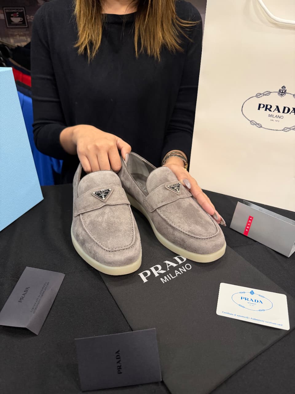 Prada Suede Loafer 1:1 Grade Shoe