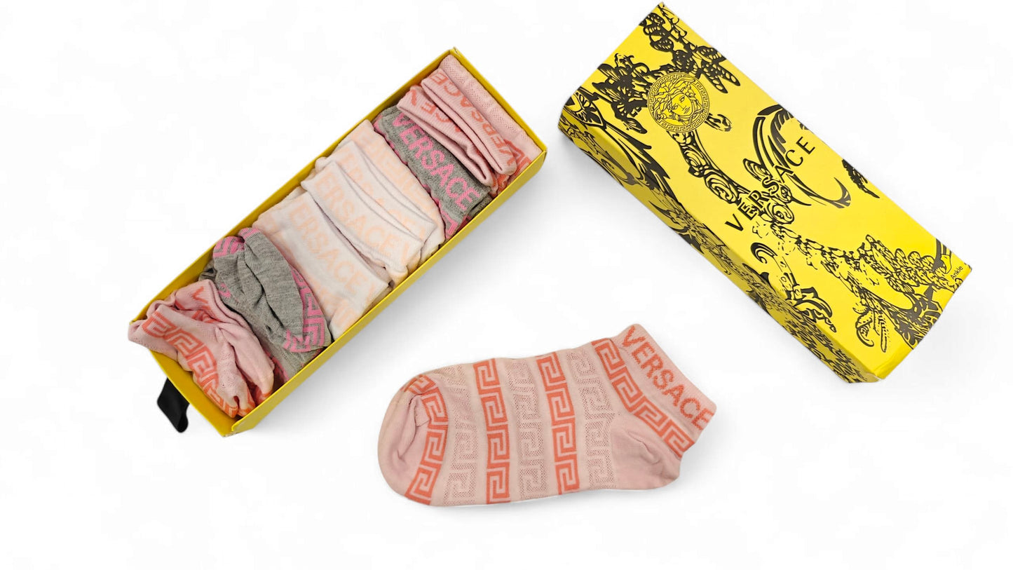 Versace Scented Ankle Socks- Pack of 6 - Original Made In Turkey