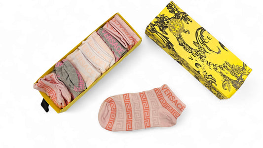 Versace Scented Ankle Socks- Pack of 6 - Original Made In Turkey