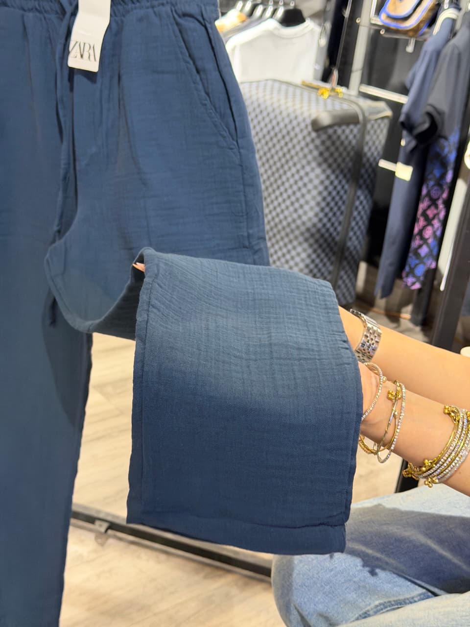 Zara Cotton Linen Trouser